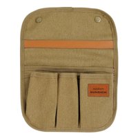 Ioensy - Organizador De Reposabrazos De Silla De Bolsillo Lateral De Asiento Para Bocadillos De Camping Teléfono Celular De Color Caqui