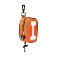 Magideal - Soporte Para Bolsa Para Popó De Perro, Dispensador De Bolsa Para Popó De Mascota De Poliéster Para Correa, Bolsa De Basura, Bolsa Receptora Para Viaje , Naranja
