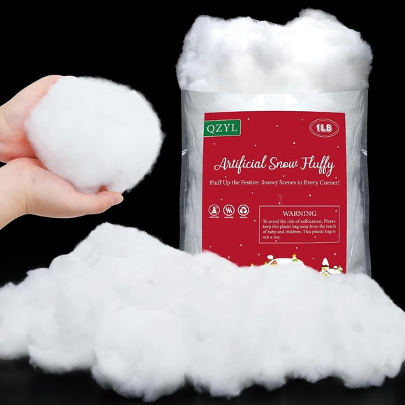 Nieve Artificial QZYL de Algodón para Decoración Navideña