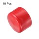 thumbnail image 2 of Uxcell 10 piezas Tapas de Goma 60mm ID Cubierta de Tapón de Tubo Redondo de Vinilo Protectores de Rosca Rojos, 2 of 4
