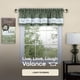 thumbnail image 2 of Cortinas de ventana ACHIM Soft Live Love Laugh Green, 2 of 6