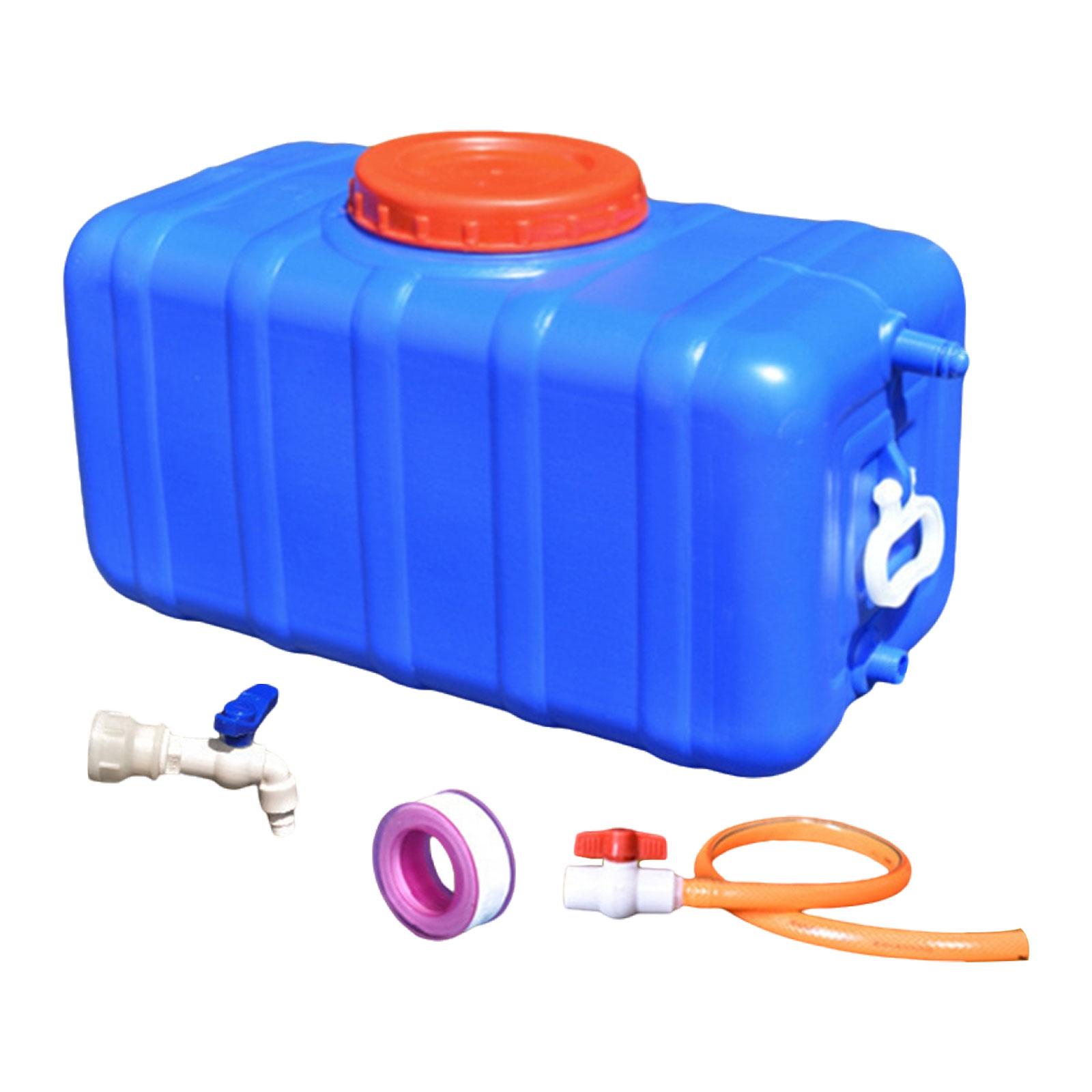 Magideal - Tanque De Agua Portátil Multifuncional Recipiente Almacenamiento Agua Contenedor Con Grifo Diseño De Boca Ancha Material Pp Apto Para Camping Senderis Azul 475 Kg