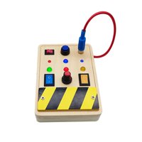 Magideal - Montessori De Madera Para Niños Pequeños, Tablero Ocupado, Juguetes Sensoriales, Juguete De Desarrollo, Juguete Montessori, Tablero Ocupado Para Niños