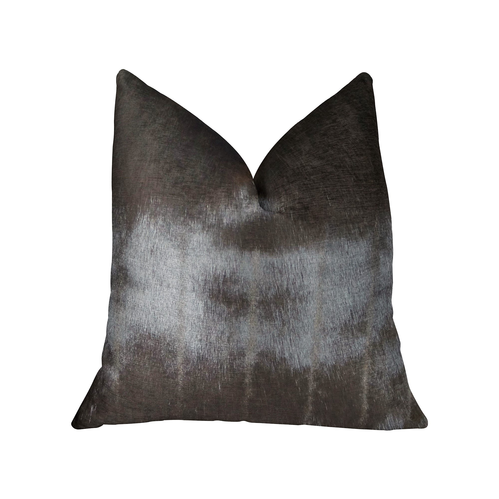 Cojín Plutus Brands De Visón Teñido Con Punta De Plutus Brands, 60 X 60 Cm, Marrón Oscuro