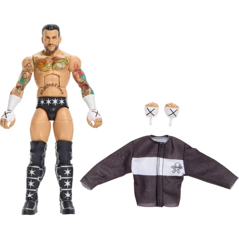 Figura De Acción Mattel Wwe Elite Cm Punk 15 Cm 25 Articulaciones