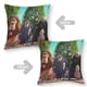 thumbnail image 2 of La Familia Addams 3 Fundas de almohada de terciopelo con tema, regalos de funda de almohada, decoración para el hogar, cojín de lanzar, regalo de cumpleaños para fans y parejas. 45cm x 45cm., 2 of 6