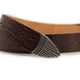 thumbnail image 2 of Cinturón Mujer Textura Croco Hebilla Moda casual cafe Talla Única, 2 of 4
