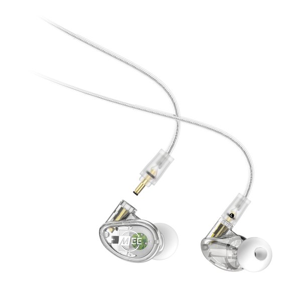 Audífonos MEE audio MX3 PRO de Triple Driver Transparente