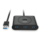 thumbnail image 3 of Adaptador USB 3.0 macho tipo A Ugreen 4 en 1 0,5 m negro, 3 of 3