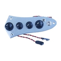 Magideal - Tablero De Control De Bajo De Guitarra, Tablero De Control De Interruptor Con Cable, Fácil De Instalar, Reemplace Los Interruptores De Arnés De Cablea