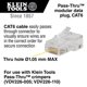 thumbnail image 2 of Conector de datos modular Klein Tools VDV826-703 RJ45 CAT6, paquete de 50, 2 of 9