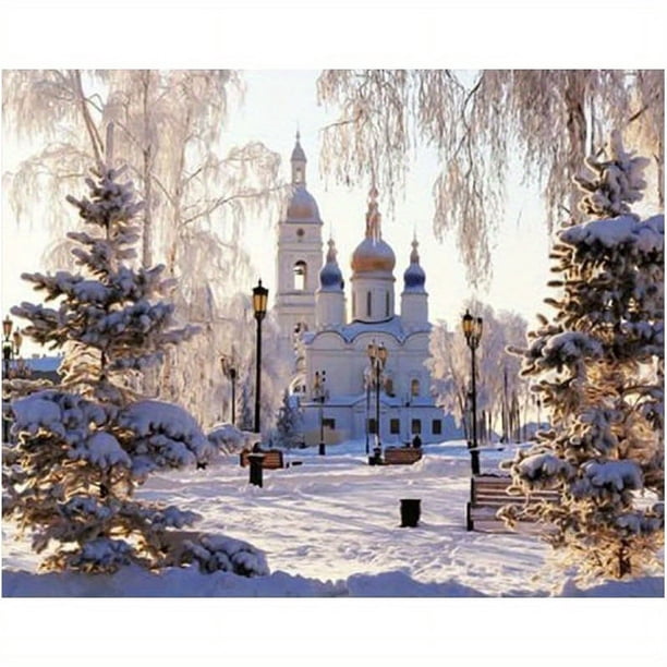 DIY Landscape 5D ArtificialDiamond Painting Full Round Diamond Mosaic Flower Diamond Embroidery Cross Stitch Wall Art Decor