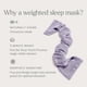 thumbnail image 3 of Máscara para dormir nodpod Gentle Pressure Wisteria Light Blocking, 3 of 7