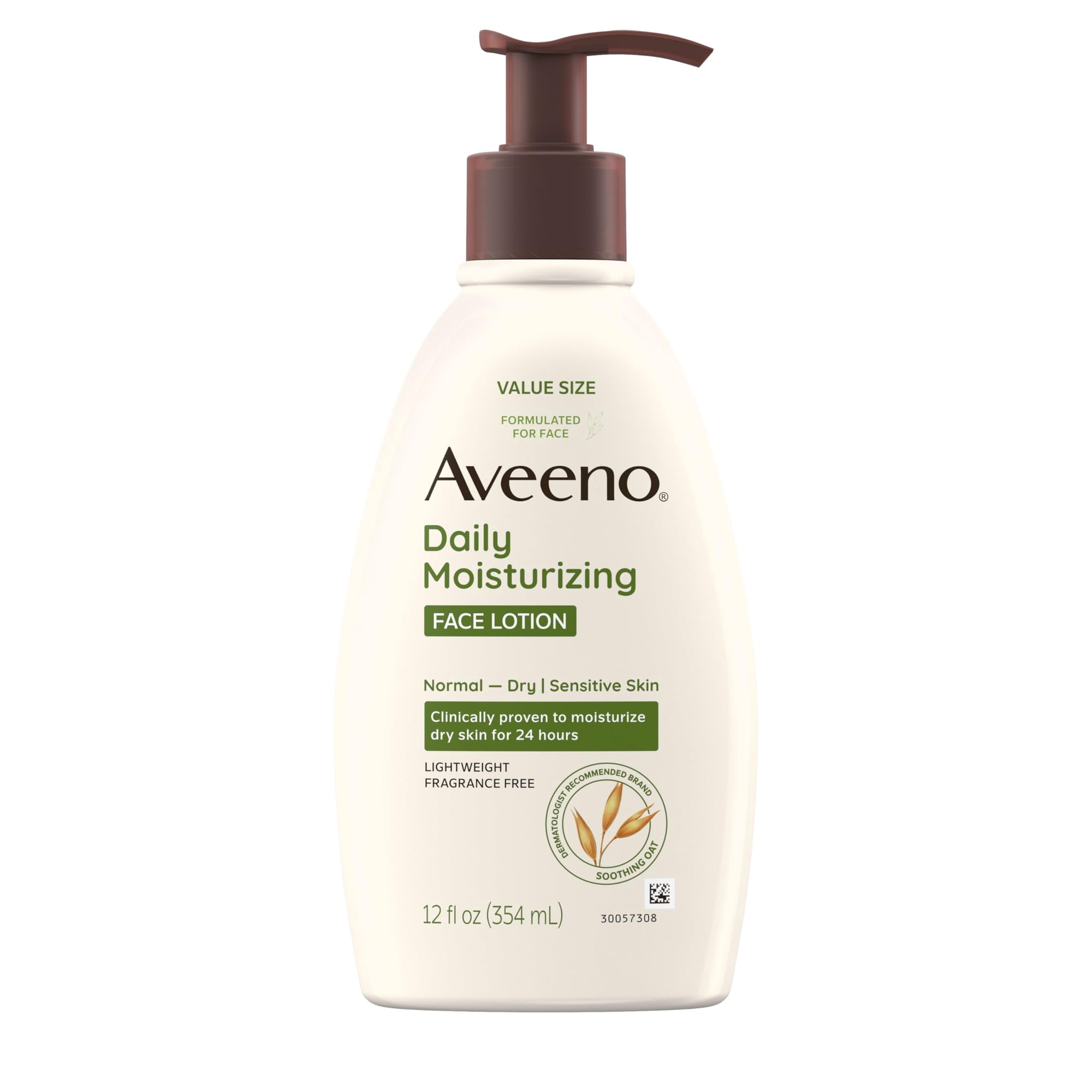 Loción Facial Hidratante Aveeno Daily 355 Ml Para Pieles Sensibles