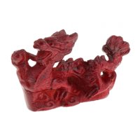 Magideal - Estatua De Dragón Chino Tallada En Madera, Adorno Feng Shui Para El Año Nuevo Chino, Escultura Para El Salpicadero Del Coche, Regalo De Inauguración D Estilo C