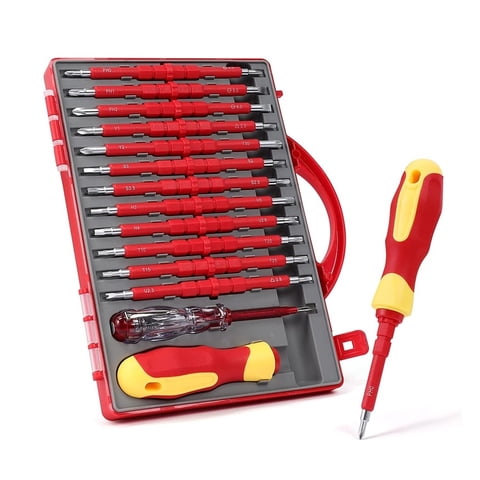 Genérico - Juego De Destornilladores Aislados Multifuncionales 26 En 1