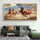 thumbnail image 1 of 1pc Frameless Animal Art Running Horses Canvas Painting, Wall Pictures For Living Room Decor Modern Abstract Art Prints Posters, No Frame, 1 of 4
