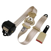 Ioensy - Cinturón De Seguridad De Coche De 3 Puntos Cinturón De Seguridad Retráctil Automático Para Autobuses Go Kart Beige