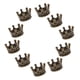 thumbnail image 4 of 10 piezas mini cuentas de encantos de la corona para los hallazgos de joyas que hacen 6 x 11 mm de bronce, 4 of 5