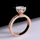 thumbnail image 4 of Anillos de Boda de Moissanita de 2 Uds Verde/rojo/rosa para Mujer Corte Redondo Color D VVS1 Anillos de Diamante de Plata Esterlina S925 Anillos de Compromiso de Moissanita con Certificado, 4 of 9