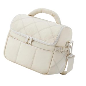 Magideal - Bolsa Térmica Aislante, Bolsa Térmica Para Almuerzo Con Correa De Hombro Ajustable, Cremallera, Bolsa Térmica Para Alimentos Fríos Y Calientes, Lonche Beige