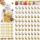thumbnail image 1 of Mini frascos de miel Aliggbent, 126 piezas, 45 ml con cucharillas, 1 of 6
