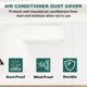 thumbnail image 4 of Funda para Aire Acondicionado Uxcell Funda Interior para AC de Cuero a Prueba de Polvo para Aire Acondicionado de Pared Beige 37", 4 of 6
