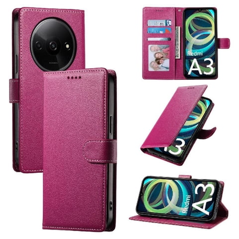 Funda Para Foxdock Xiaomi Redmi A3 4G– Cuero Premium, 3 Ranuras Para Tarjetas, Protección Contra Impactos