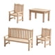 thumbnail image 1 of 4x Banco De Jardín En Miniatura Conjunto De Muebles Modelo DIY Mini Para Casa De Muñecas 1:12, 1 of 5