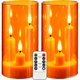 thumbnail image 1 of Vela eléctrica Da By 3 mechas naranja 15 cm pack 2 con control, 1 of 3