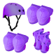 thumbnail image 1 of Set protección niña casco rodillera codera morado, 1 of 3