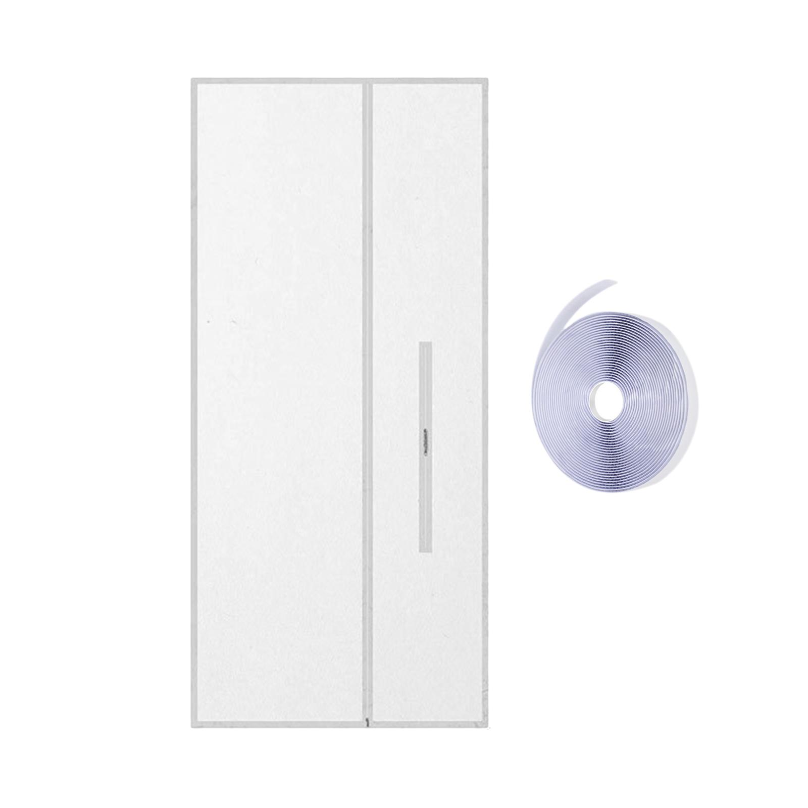 Magideal - Sello De Puerta Con Pantalla De Cremallera Para Aire Acondicionado Portátil, Paño De Sellado De Ventanas De Aire Acondicionado Móvil Fácil De Instalar