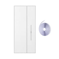 Magideal - Sello De Puerta Con Pantalla De Cremallera Para Aire Acondicionado Portátil, Paño De Sellado De Ventanas De Aire Acondicionado Móvil Fácil De Instalar