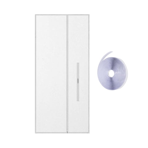 Magideal - Sello De Puerta Con Pantalla De Cremallera Para Aire Acondicionado Portátil, Paño De Sellado De Ventanas De Aire Acondicionado Móvil Fácil De Instalar