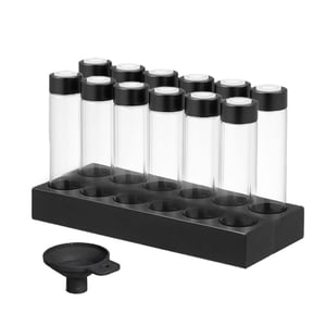 Bothyi - Dispensador De Granos De Café, Contenedores De Almacenamiento De Granos De Café Para Despensa De Cafetería Minorista, 12 Agujeros