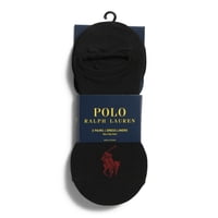 Calcetines Tipo Polo Ralph Lauren Para Hombre, 3 Pares, Color Negro