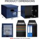 thumbnail image 2 of BALEINE File Organizer Box with Lid, Collapsible Hanging File Box, 2 of 3