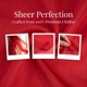 thumbnail image 3 of INSPIRE CHIC Mujeres Organza Brillante Metálico Bufandas Largas, Semitransparente Ligero Brillante Playa Chal Envoltura Hiyab Rojo 78.7x27.6, 3 of 6
