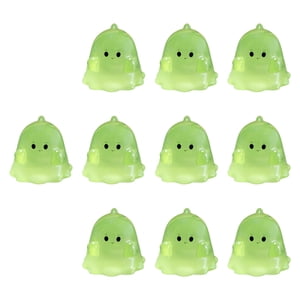 Bothyi - 10 Miniestatuas Luminosas De Resina, Bonitos Adornos Para Estantería De Mesa De Jardín, 2,5 X 2,2 Cm, Dragón Verde