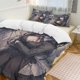 thumbnail image 1 of DATE A LIVE Anime Home Bed 3-piece Set Classic Japanese Anime Polyester Wash Student Dormitory Set, 1 of 5