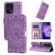 thumbnail image 4 of Funda tipo cartera FOXDOCK para OPPO Find X5 Pro , diseño girasol en relieve, cuero PU, cierre magnético, soporte y tarjetero, 4 of 5