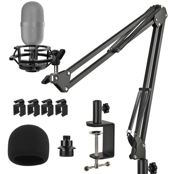 Soporte Mic Boom, filtro antipop y soporte amortiguador para Razer Seiren Mini