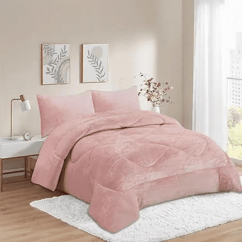 Genérico - Cobertor Invierno Chiporro 1.5 Plaza Plush Color Rosa