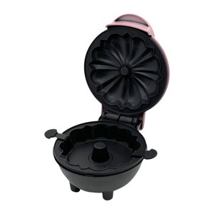 Bothyi - Mini Donuts Maker 350 W Con Luz Indicadora Máquina De Desayuno Para El Desayuno Rosa