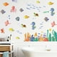 thumbnail image 1 of 1pc Wall Decal, Magic Sea Life Wall Sticker, Removable Decorative Sticker For Children's Room Toilet Bathroom Tile Wall, Home Decor, 1 of 3