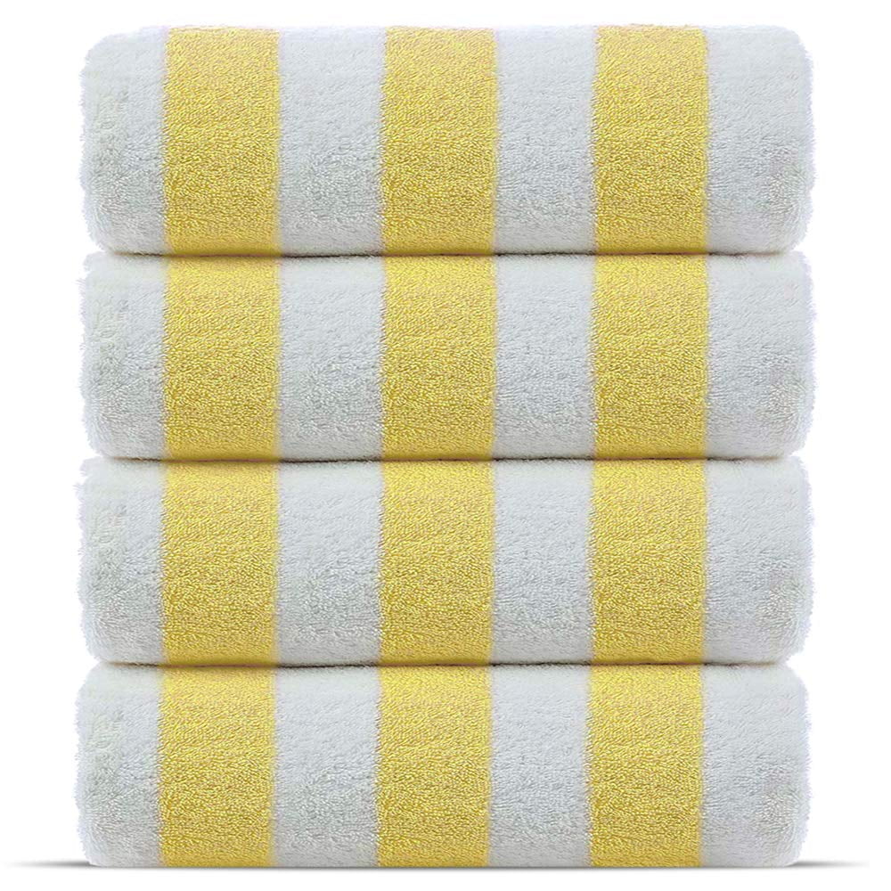 Toallas De Piscina Y Playa Chakir Turkish Linens 100% Algodón, Paquete De 4