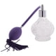 thumbnail image 2 of Botella de perfume vacía de vidrio transparente Atomizador de spray largo recargable 100ml púrpura, 2 of 5