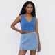 thumbnail image 2 of Peto Mujer Lavado Cuello V Azul Eléctrico Corona, 2 of 5