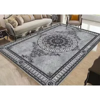 Casadeliacl - Alfombra 200X240 Moderna Elegante Decorativa Tf Gris Claro / Círculo