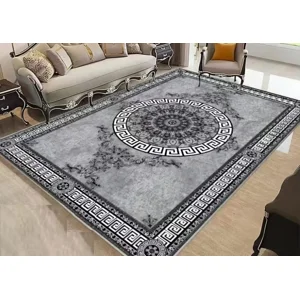 Casadeliacl - Alfombra 200X240 Moderna Elegante Decorativa Tf Gris Claro / Círculo